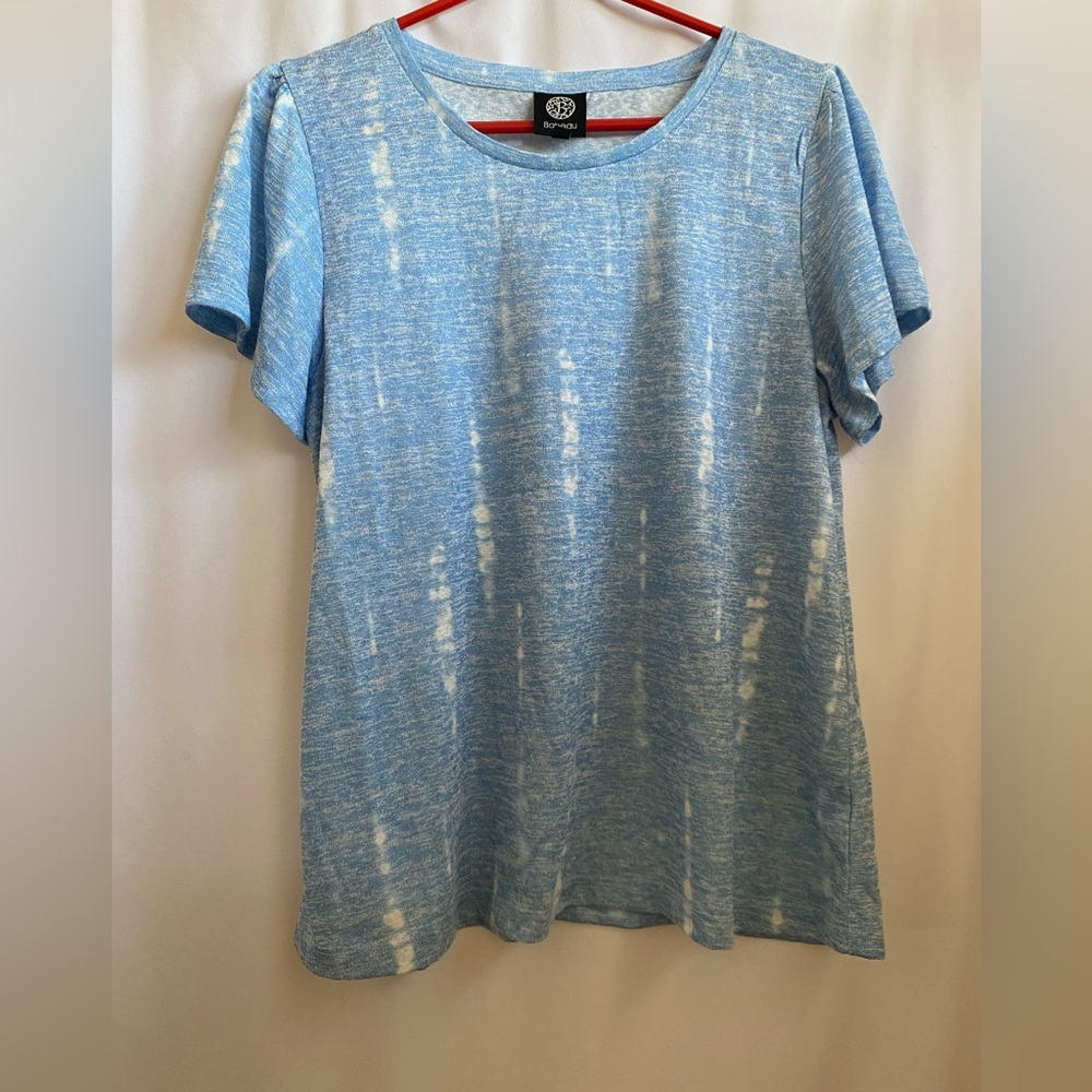 Bobeau Fionay FlutterSleeve Knit Top